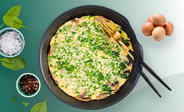 Curried Potato, Greens and Cheese Frittata Recipe