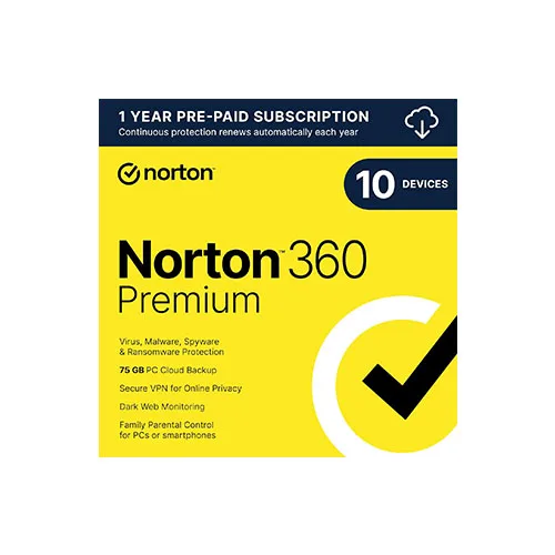 Norton 360 Premium, Antivirus Software -10 Devices with Auto Renewal 2026