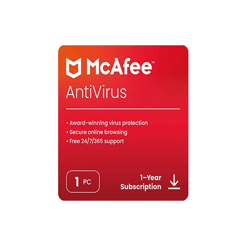 McAfee AntiVirus Protection | 1 PC – 2026